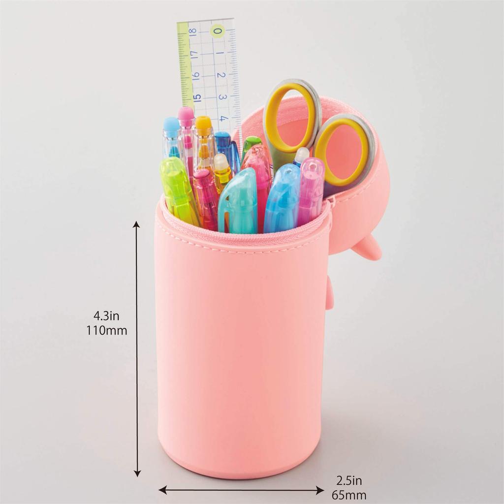 LIHIT LAB Stand Pencil Case BIG PuniLab Bear A7714-1