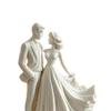 Desktop Ornament 3D Printed Bride Groom Figure Romantic Sculpture Home Style Decorative Figurine Wedding