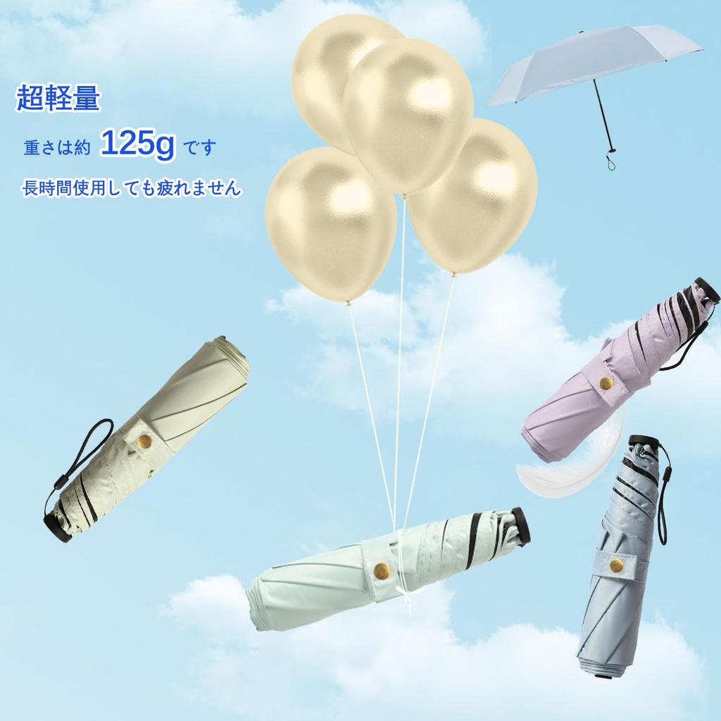 Folding Ultra 125 UV For Sunny or Rainy Heat Light Sunscreen UV High Density Super Water Wind Convenient to Carry Haomaomao Parasol, Umbrella,