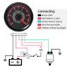 Retro Vintage Classic 0-10 Bar Oil Pressure Gauge Yellow Red LED 2" 52mm Oil Pressure Meter with Sensor 1/8NPT for Car Boat