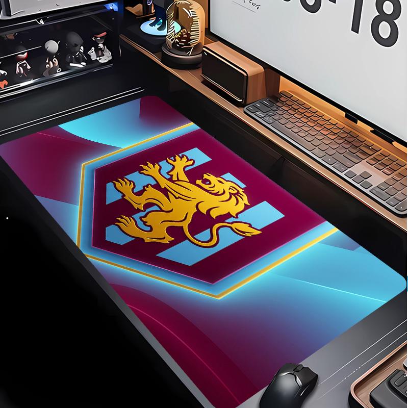 Tappetino per Mouse Stampa Calcio Aston Villa Non?Tappetino Antiscivolo in Gomma per Scrivania Impermeabile Mousepad da Gioco per Laptop Ufficio Desktop