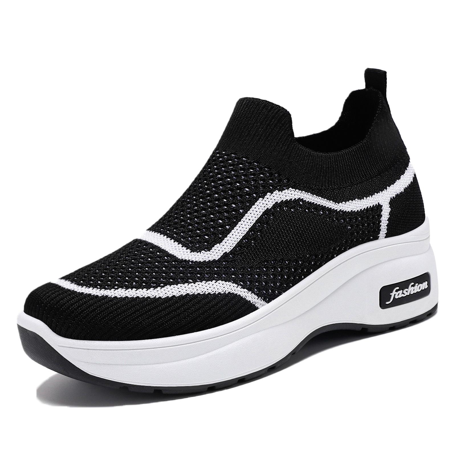 

Mom Shoes Casual Style Women s Shoes Increased Shoes Breathable Thick Bottom Mesh Shoes Lightweight Casual Soft Sole Non Slip Walking All Day Sneakers 36