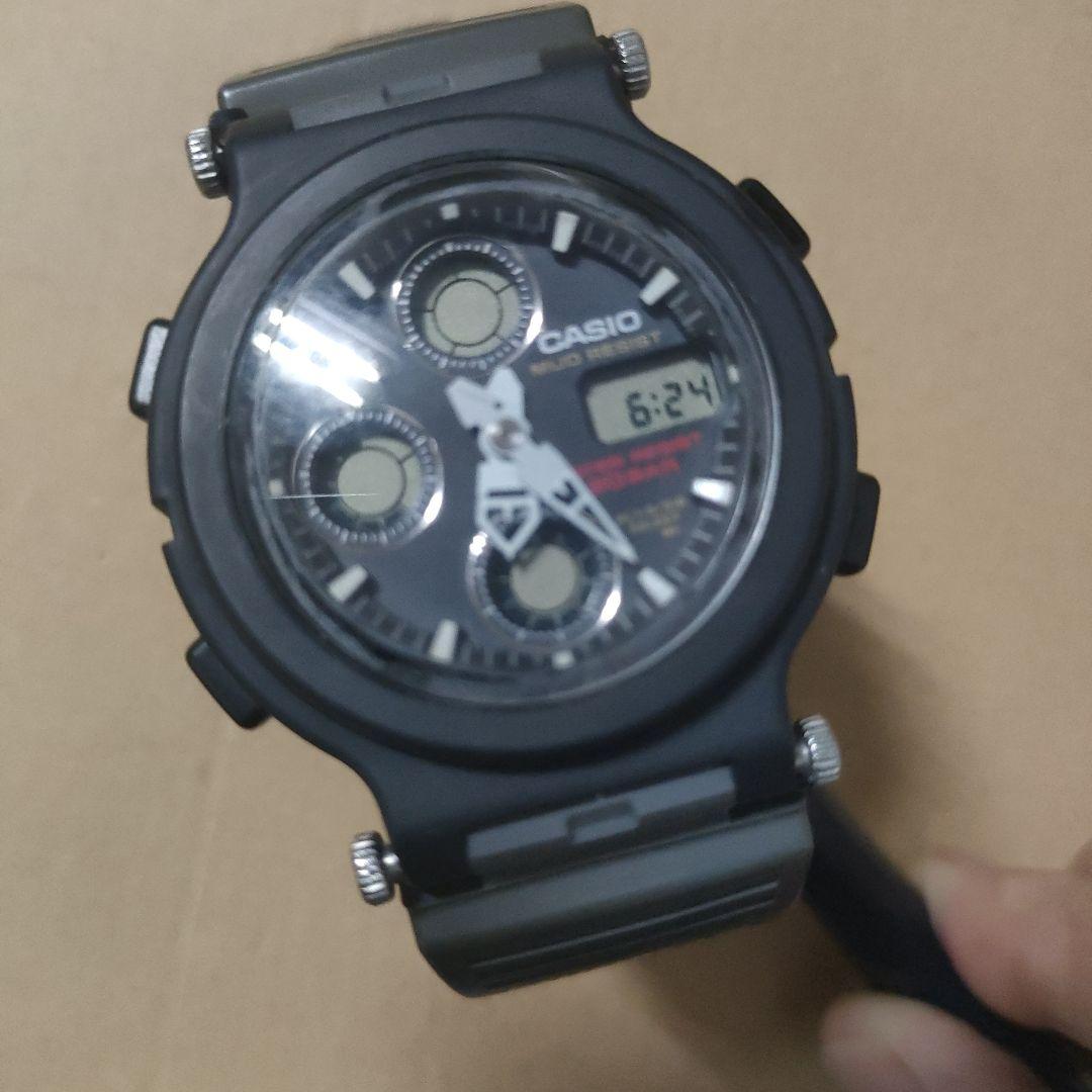 

[Б/У] CASIO MUD MAN Черный резиновый ремешок