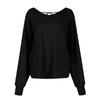 Women's fashion casual loose string back off shoulder T-shirt top