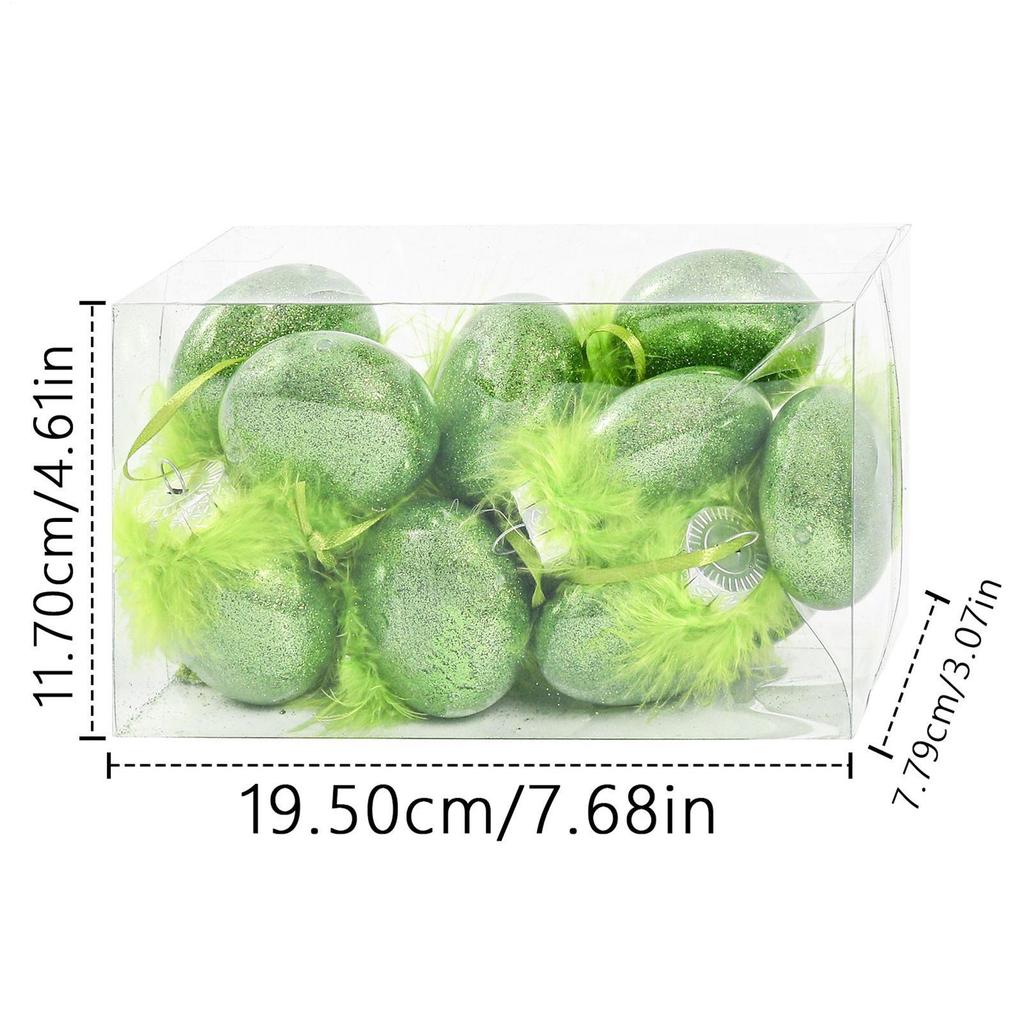 12 Stück 6cm Weihnachtskugeln Dekorationen Glitzernde Weihnachtsbaumdekorationen Grüne Haar Glitzerkugel Dekorationen Ornamente