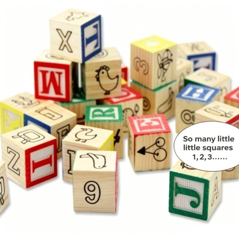Wooden Alphabet Blocks Set For Kids With Educational Learning Toy For Early Development