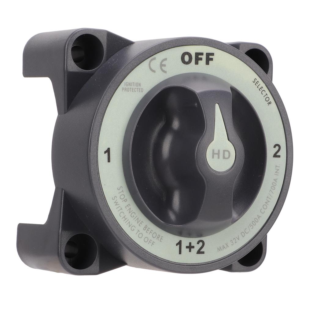 500A Marine Battery Cut Off Switch Heavy Duty 4 Position Battery Disconnect Switch for RV Boat