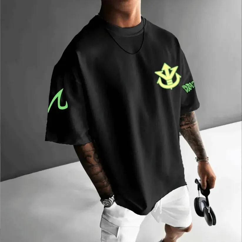 2026 Hot Selling Goku Dragon Ball Japanese Anime Mens Tshirt Summer 3D Printed Mens Y2k Harajuku Trendy Short Sleeve