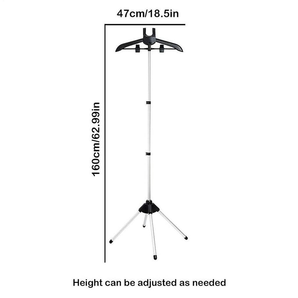 Height Adjustable Steamer Stand Handheld Garment Steamer Holder Rack Portable Laundry Steaming Clothes Hanger for Home Hotel