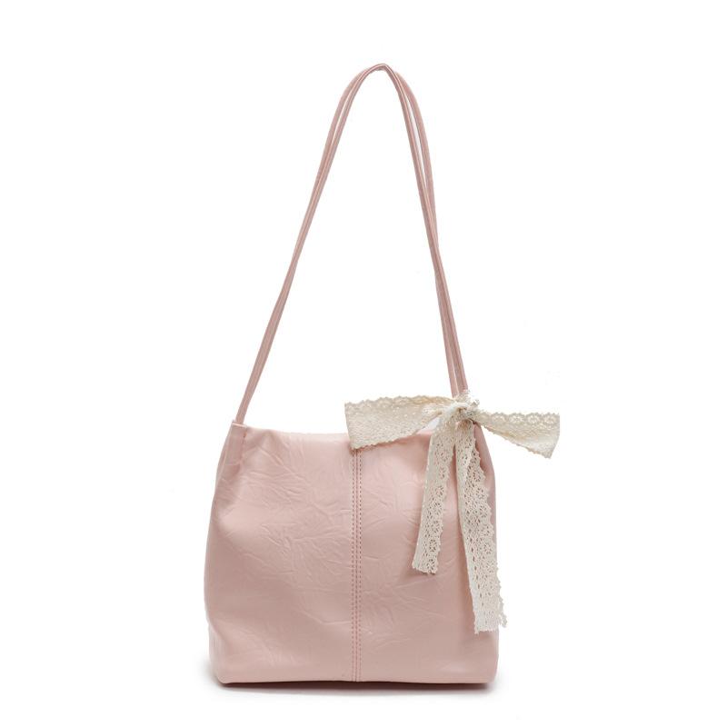Spring and Summer Texture Underarm Bag Women's New Trendy Fashion Shoulder Bag Simple Commuter Bucket Bag
