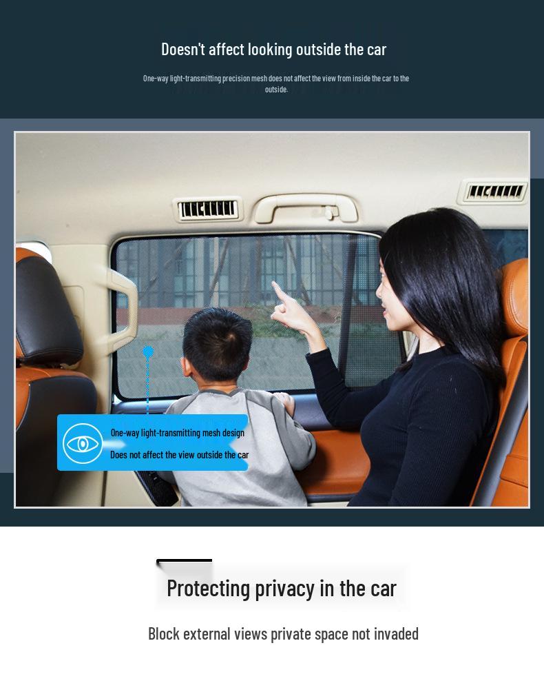 Sunshade & Privacy Magnetic Car Curtain for Zhiji LS9/LS7/LS6/L6