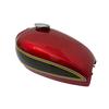 Honda CB550 CB550K 1974-75 Cherry & Black Painted Petrol Gas Tank Aluminium +Cap