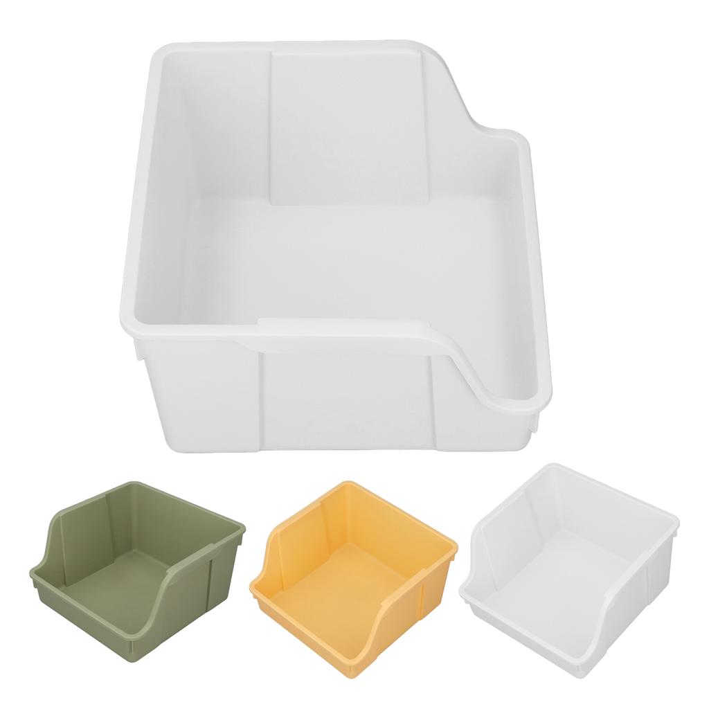 Desktop Book Storage Rack PP Handle Design U Shaped Large Opening Large Capacity Desktop Book Storag