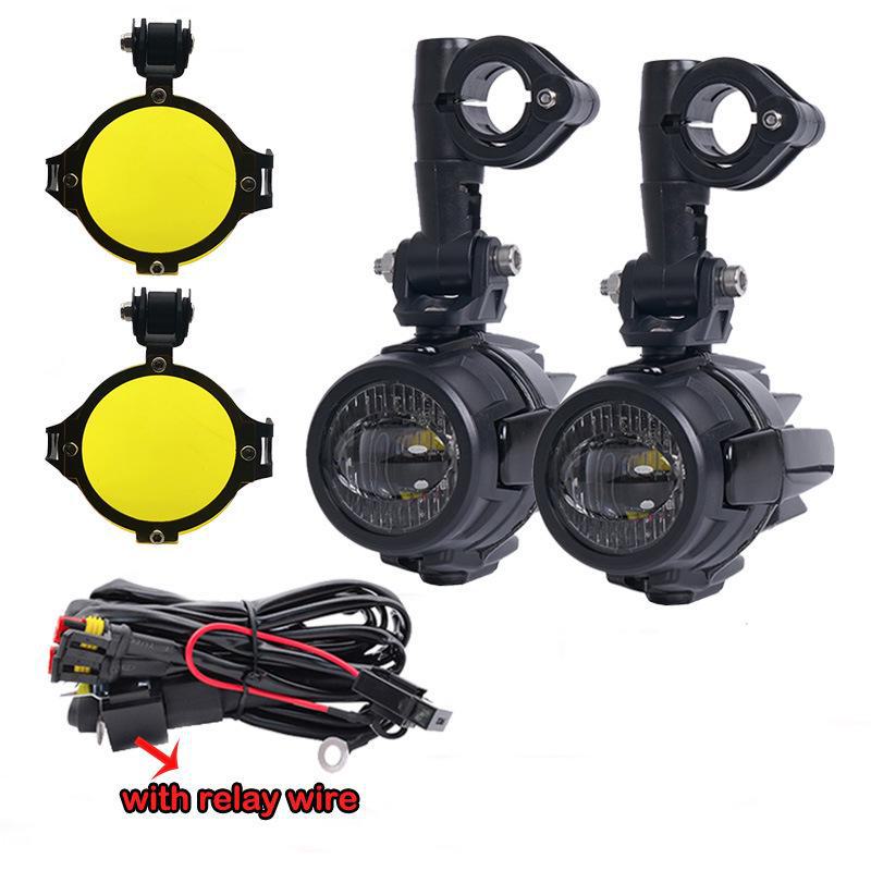 5-Light 40W LED Motorcycle Spotlight for Electric Cars - Ultra Bright External Headlight