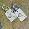 1 Pair of Minimalist Retro Rectangular Dandelion Fashion Earrings
