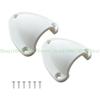 652F Marine Wire Cable Vent Cover Clam Shell Vent with Mounting Screws Ventilator Through Vents for Boat Outlet Yacht Kayak