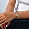 Stainless Steel Geometric Rhombus Handmade Chain Gold Bracelet Fashion Accessories Ladies 2529