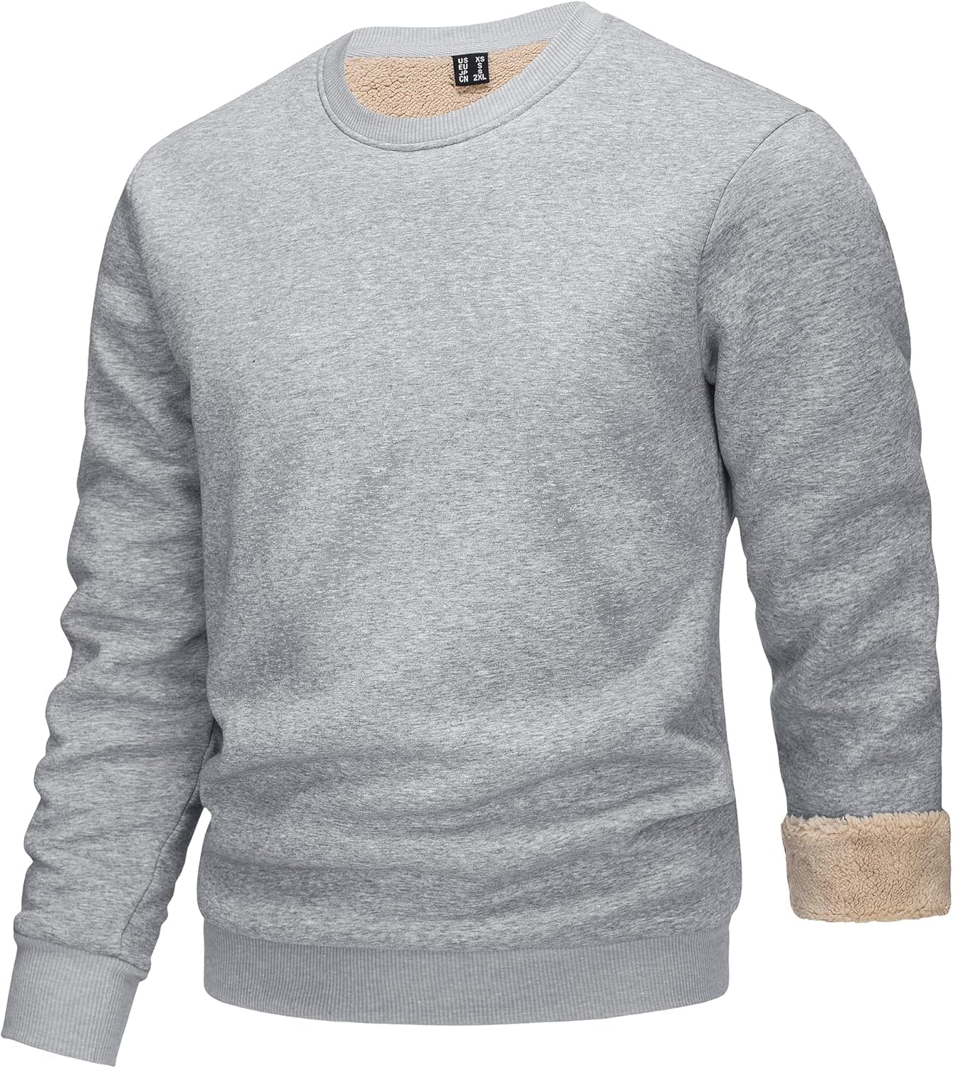 

Длинный флисовый свитер для холодной погоды светло-серого цвета JP S [KEFITEVD] Толстовка, Толстовка, Мужской пуловер, Парка, Спортивная одежда, Рукава, Свободный, Верх, Подкладка, Теплый,