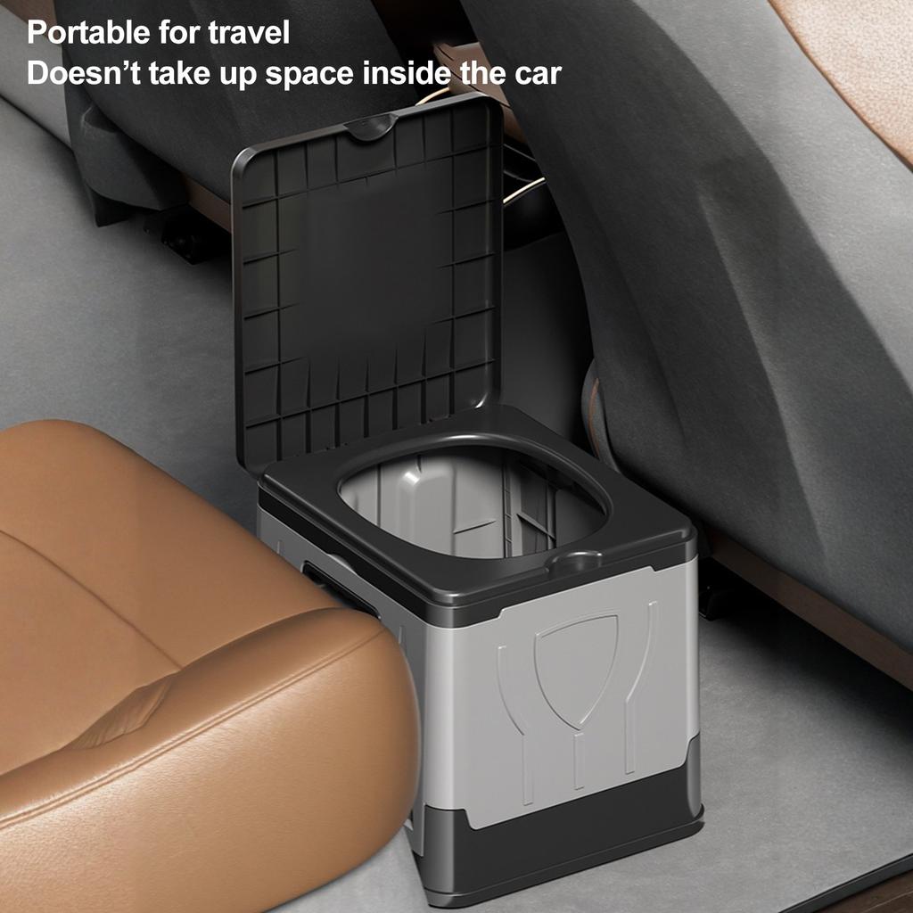 Folding Toilet Portable Foldable Odor proof Storage Box Folding Toilet Car Toilet Adult Self driving Travel Emergency Toilet