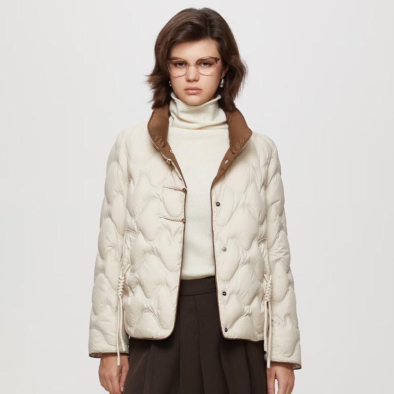 Women's Two-Tone Patchwork Short Down Jacket