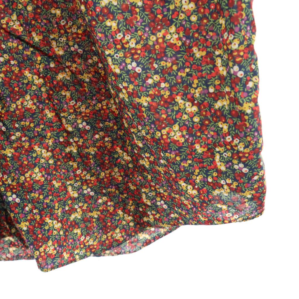 Finamore Made In Italy Floral Long Sleeve Shirt Red Series Women Used