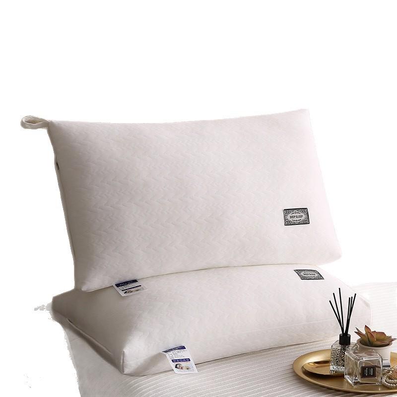 Rectangle High Neck Support Pillow - Non-Collapsing, Ideal for Dorms and Hotels, Knitted Core, Single Size.