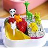 60 Pieces Mini Forks Cute Fruit Fork Cartoon Snack Cake Dessert Food Fruit Forks