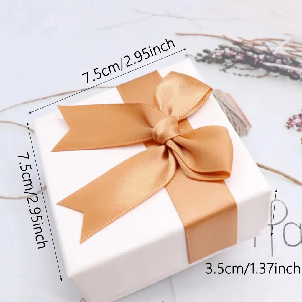 1pc Assorted Colors Ring Necklace Set Box Trinket Box Necklace Case Earrings Holder Packaging Gift Box