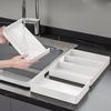 Versatile Adjustable Plastic Organizer Set - Lightweight,Large Capacity For Desk, Drawer, Coffee Bar, Kitchen & Office