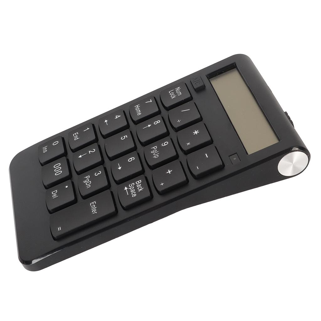 2.4G Numeric Keypad with Screen U Shaped Keys 32.8ft Effective Distance Low Noise USB Number Pad for Laptop PC
