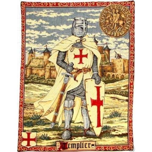 The Knights Templar tapestry is fully aligned. 75x100