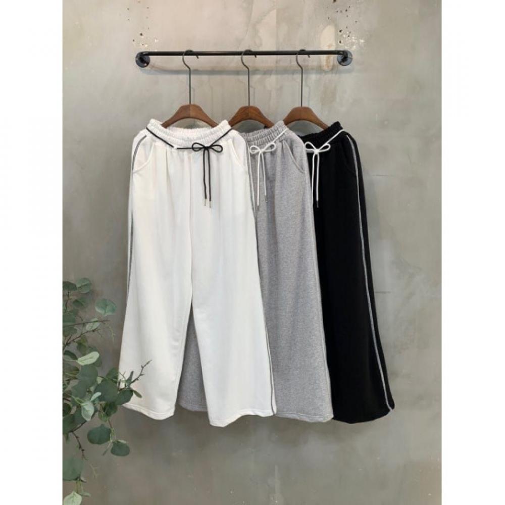 C S In The Room Kori StitCh waiSt Belt bandIng Wide pantS 3 Color