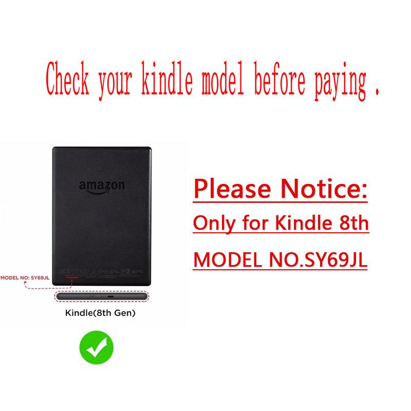 Case for Kindle 8 E-reader Pattern Case (8th Generation 2016)ereader Ebook Smart Wake/Sleep for Kindle Model SY69JL