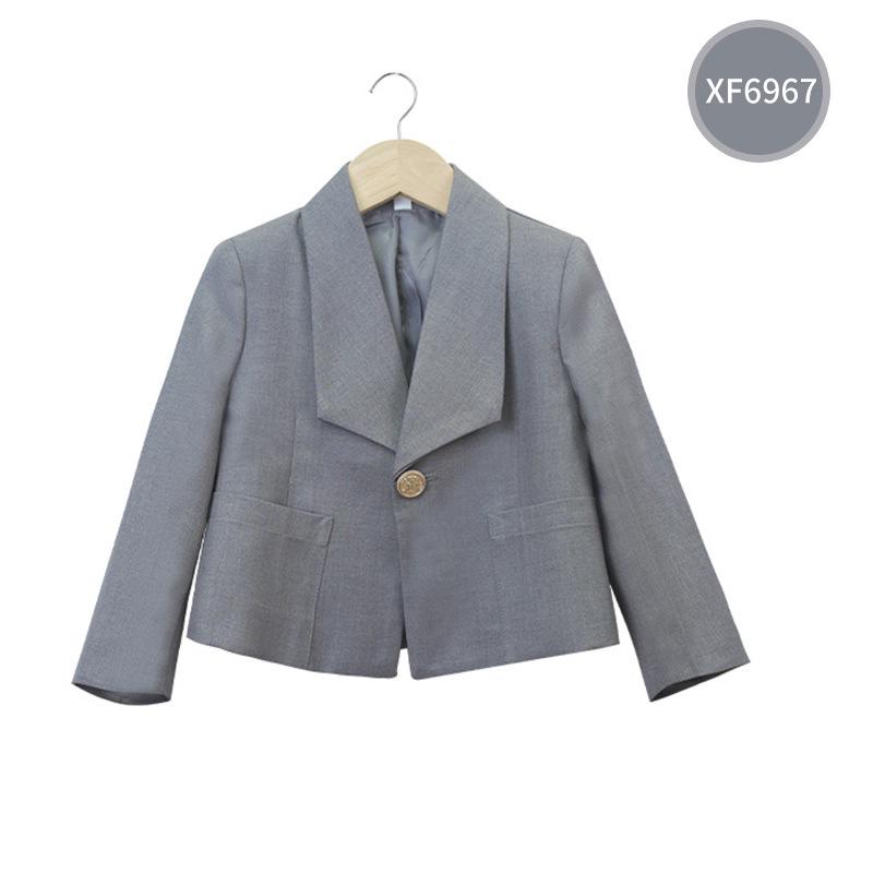 

College Style School Uniform Blazer for Hosting, Speech, and Graduation Photos 140 cm