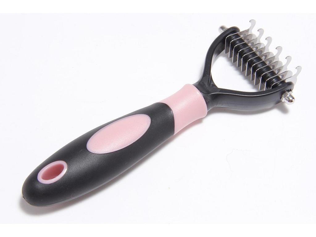 Double-Sided Detangling Comb for Dogs - Quickly Removes Loose Hair, Cleans, and Desheds.