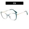 Trendy Glasses Frame Cat Eye Personalized Anti-Blue Flat Mirror Fashion Optical Frame