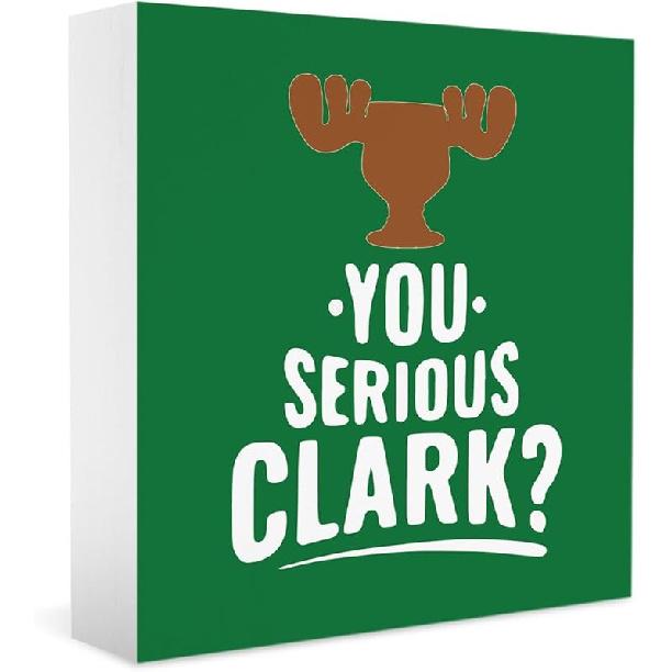 Christmas Vacation Funny Decorations - Xmas Holiday Sign, 5 X 5 Inches