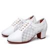 Fashion Ladies Dance Shoes Corium Mesh Sneakers Women's Soft Sole Sailor Dance Square Dance Shoes Breathable Mesh Shoes