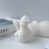 DIY Schneemann Weihnachtsmann Silikonform Handgemachte Aroma-Kerzen Gipsornamente Form Weihnachts-Kerzen Deko Formen