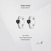 Avle Retro Heart Pattern S925 Sterling Silver Oxidized Earrings for Women