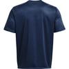 Under Armour Solid Color Crew Neck Side Slit Short Sleeve T-Shirt Men Tops Navy-Blue 1376791-408