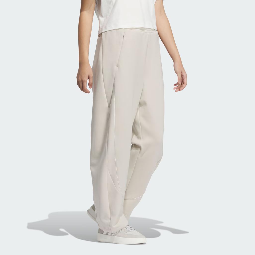Adidas Comfortable Versatile Fashion Logo Mid-Rise Knitted Sports Pants Women Bottoms Miracle-Alumina-Brown KC0305
