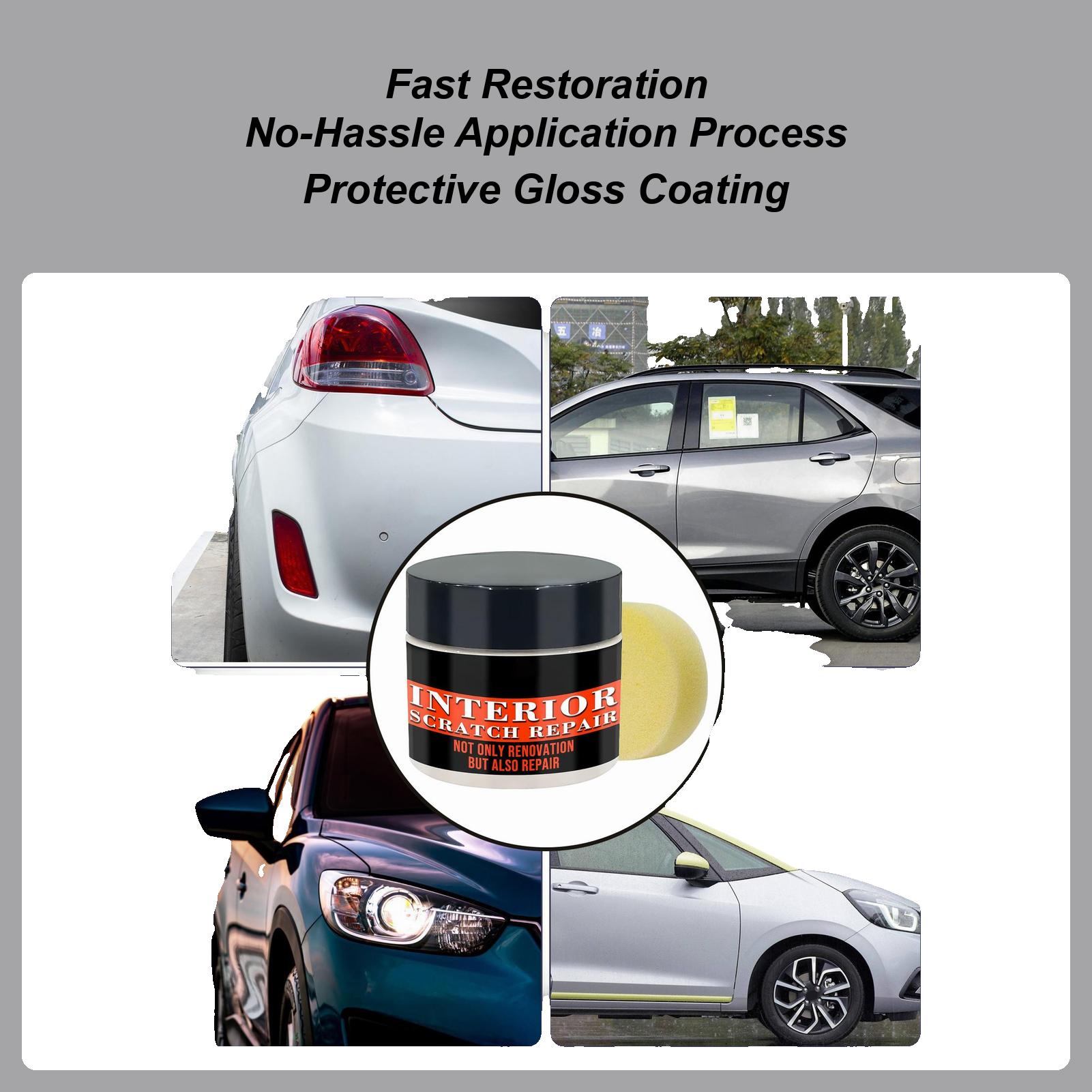 Interior Car Shine Wax Dashboard Color Restorer Car Interior Conditioner 100g Refurbishment Paste With Sponge For Garage China Mainland