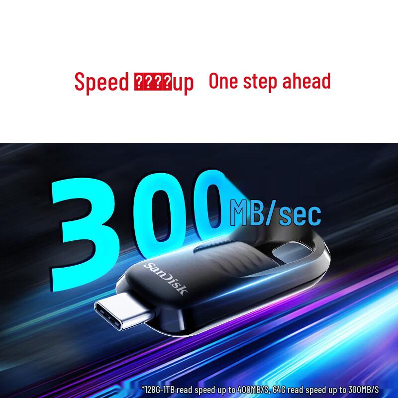 SanDisk CZ480 64GB USB 3.2 Type-C Flash Drive