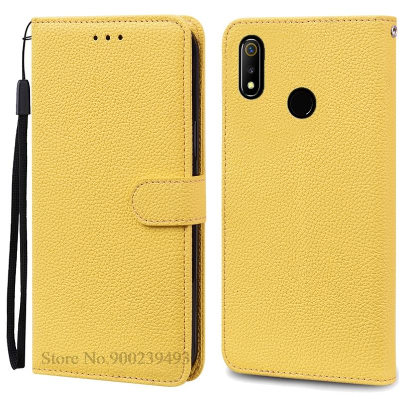 For Realme 3 Case Soft Pu Leather Flip Wallet Case For Realme 3 Pro Case Phone Cover For Realme 3 Pro Coque Fundas Bumper