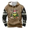 2026 Mens Christmas 3D Print Hoodie Casual Loose Fit Sweatshirt Youth
