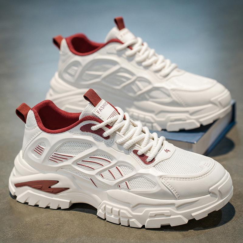 Neue leichte Dad-Schuhe für Sommer und Herbst, Herren Mesh-Schuhe mit dicker Sohle zur Höhenvergrößerung, atmungsaktive Sportschuhe, versendet von der Putian-Fabrik