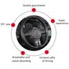 DIY PU Leather Steering Wheel Cover - Non-Slip Hand Stitched w/Needle & Thread, Universal Fit for Auto/Car/Truck (4 Colors)