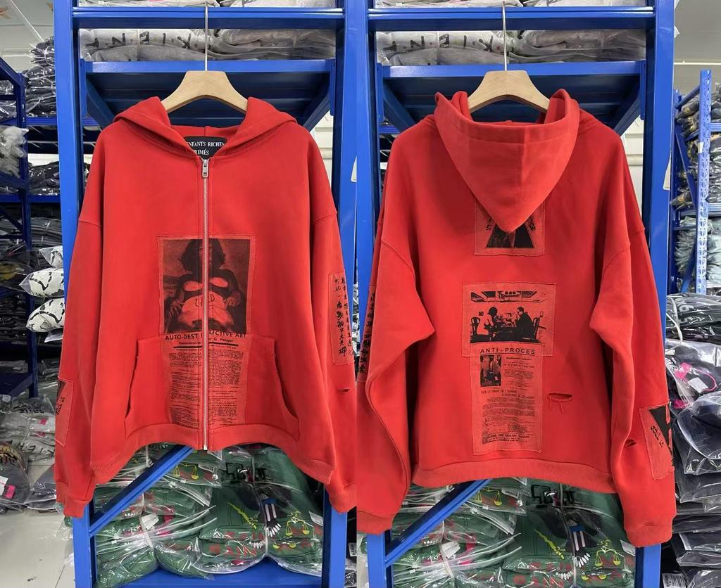 ERD West Coast Vintage Sanskrit Zipper Hoodie