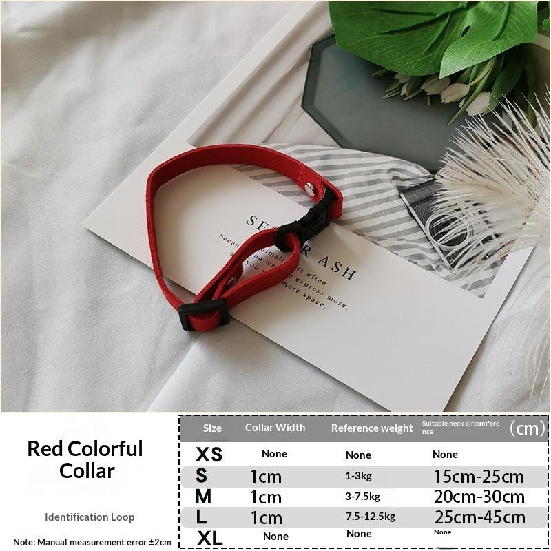 Fleece Pet Collar DIY Accessories Dog Decorative Necklace Cat Accessories S
